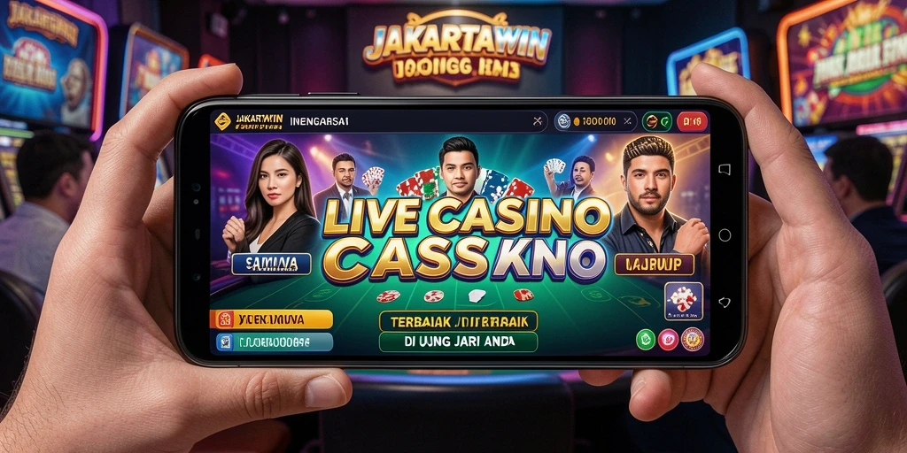 Tampilan gameplay Live Casino yang mendebarkan di JAKARTAWIN.