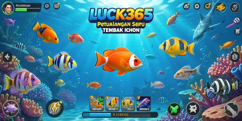 Gameplay seru dan menantang dalam LUCK365 saat berburu ikan.