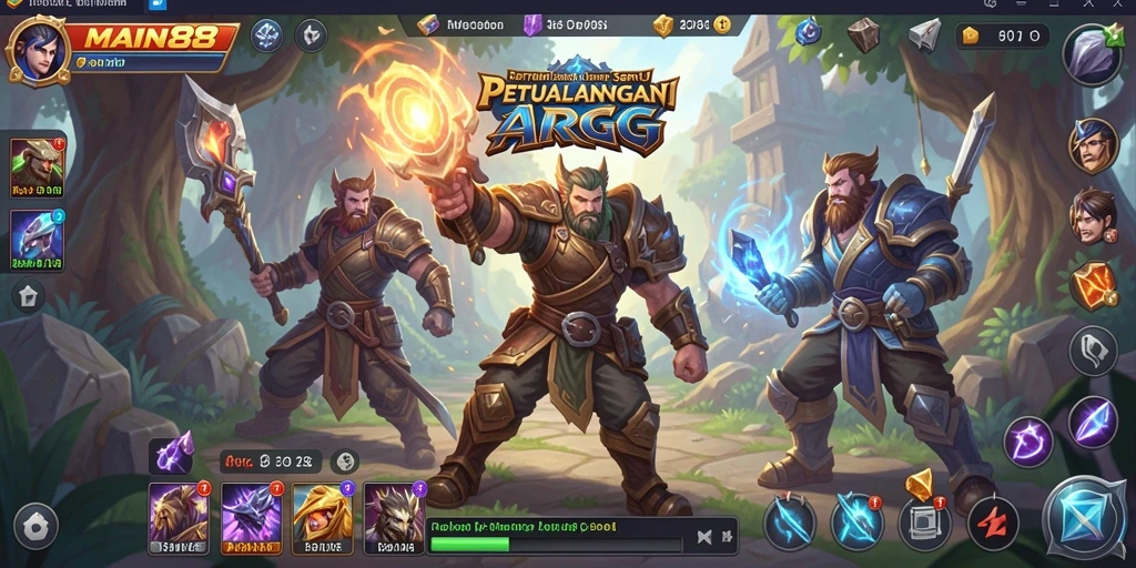Tampilan gameplay seru di dunia nyata ARPG.