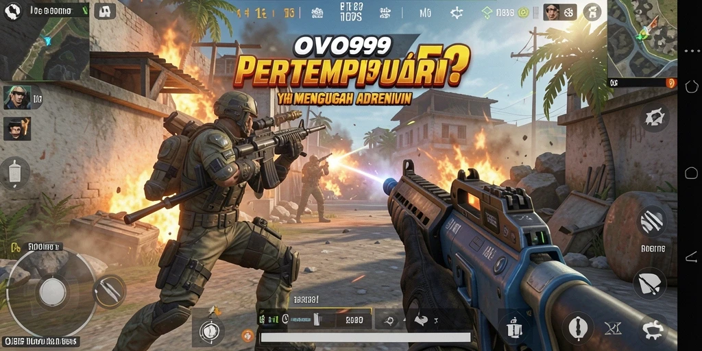 Screenshot gameplay OVO99 yang kaya aksi dan grafis menawan.