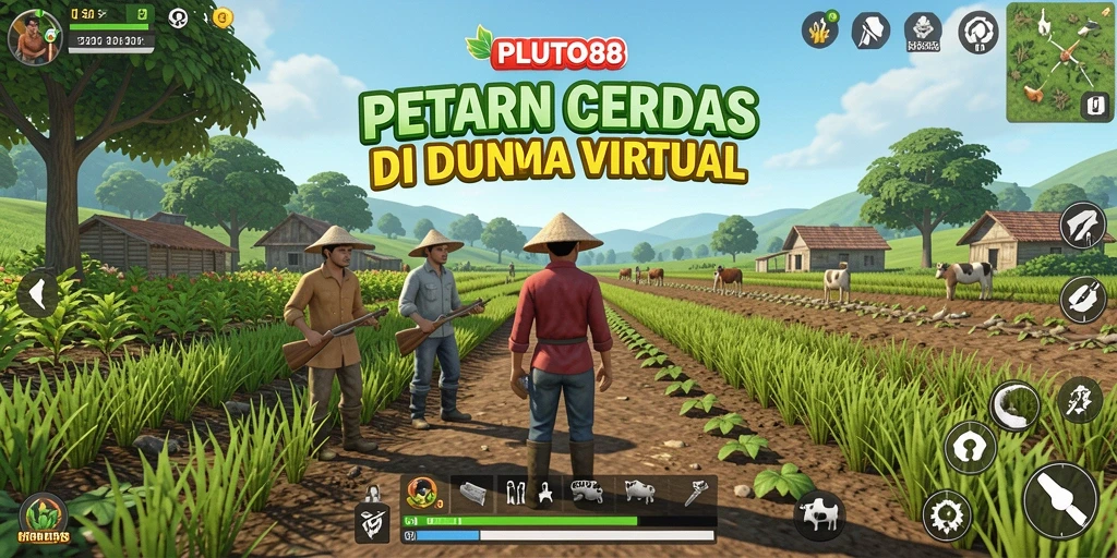 Tampilan menarik dari gameplay PLUTO88 yang penuh warna.