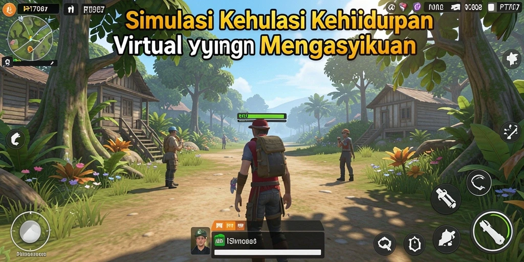 Tampilan gameplay menarik dari PT707 dalam dunia simulasi.