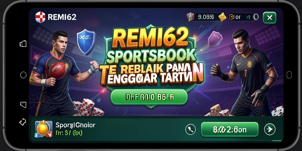 Tampilan gameplay yang seru dan interaktif dari REMI62 dalam taruhan olahraga.